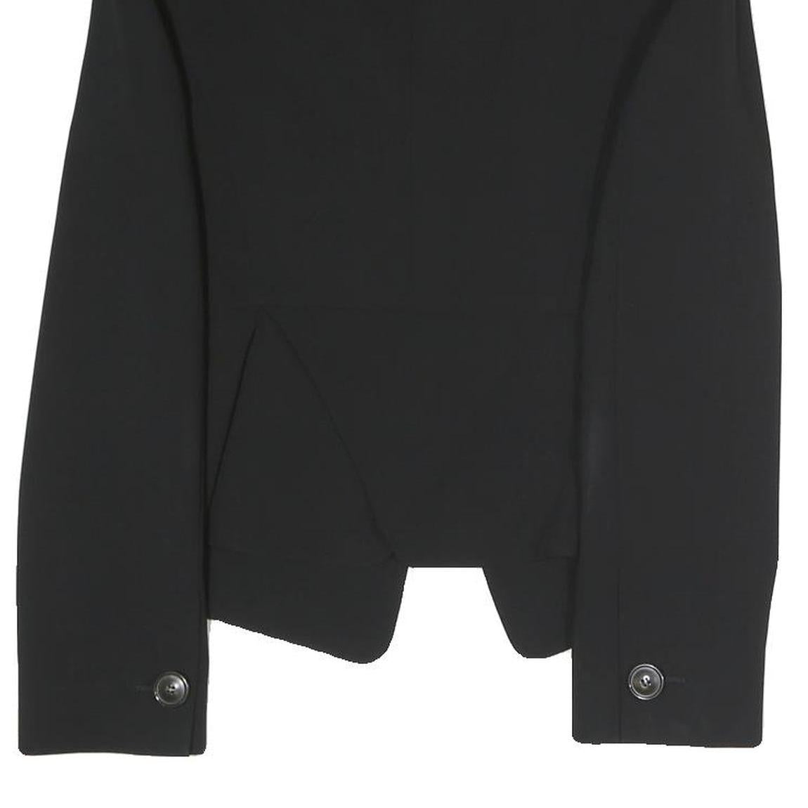 ARMANI COLLEZIONI Womens Black Button Jacket S Polyester Blend Tailored Classic