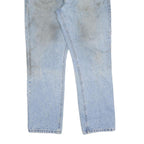 CARHARTT Mens Regular Blue Denim Jeans W34 L30 Workwear Zip Closure Casual