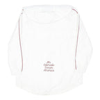 TOMMY HILFIGER Womens White Slim Hooded Outdoor Jacket S Polyester Blend Plain