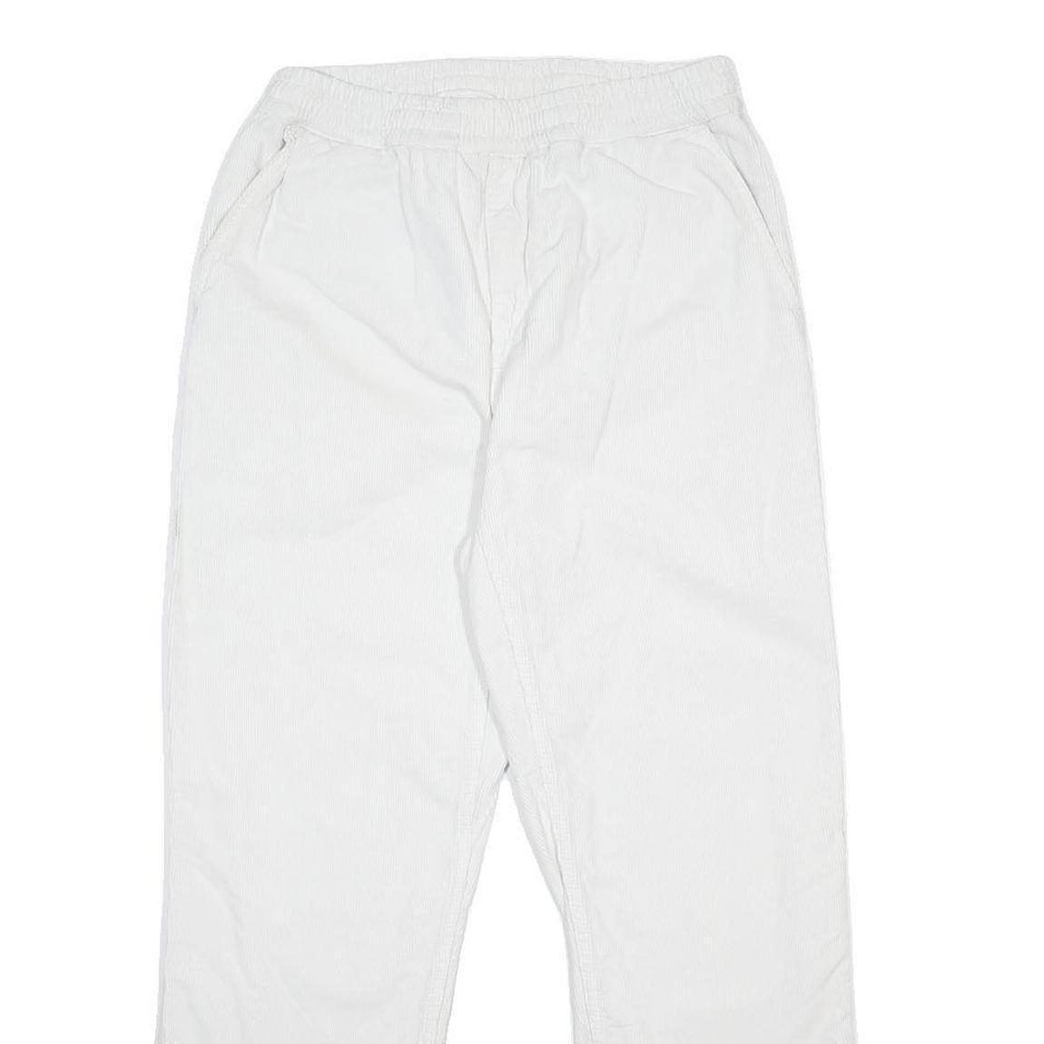 CARHARTT Mens Cotton White Regular Straight Trousers W28 L28 Workwear Casual