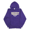 BADGER Mens Purple Hueytown Baseball Hoodie S Cotton Blend Pullover Casual