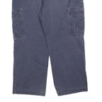 DICKIES Mens Relaxed Cargo Jeans Blue Cotton Blend Zip W36 L27 Workwear Utility