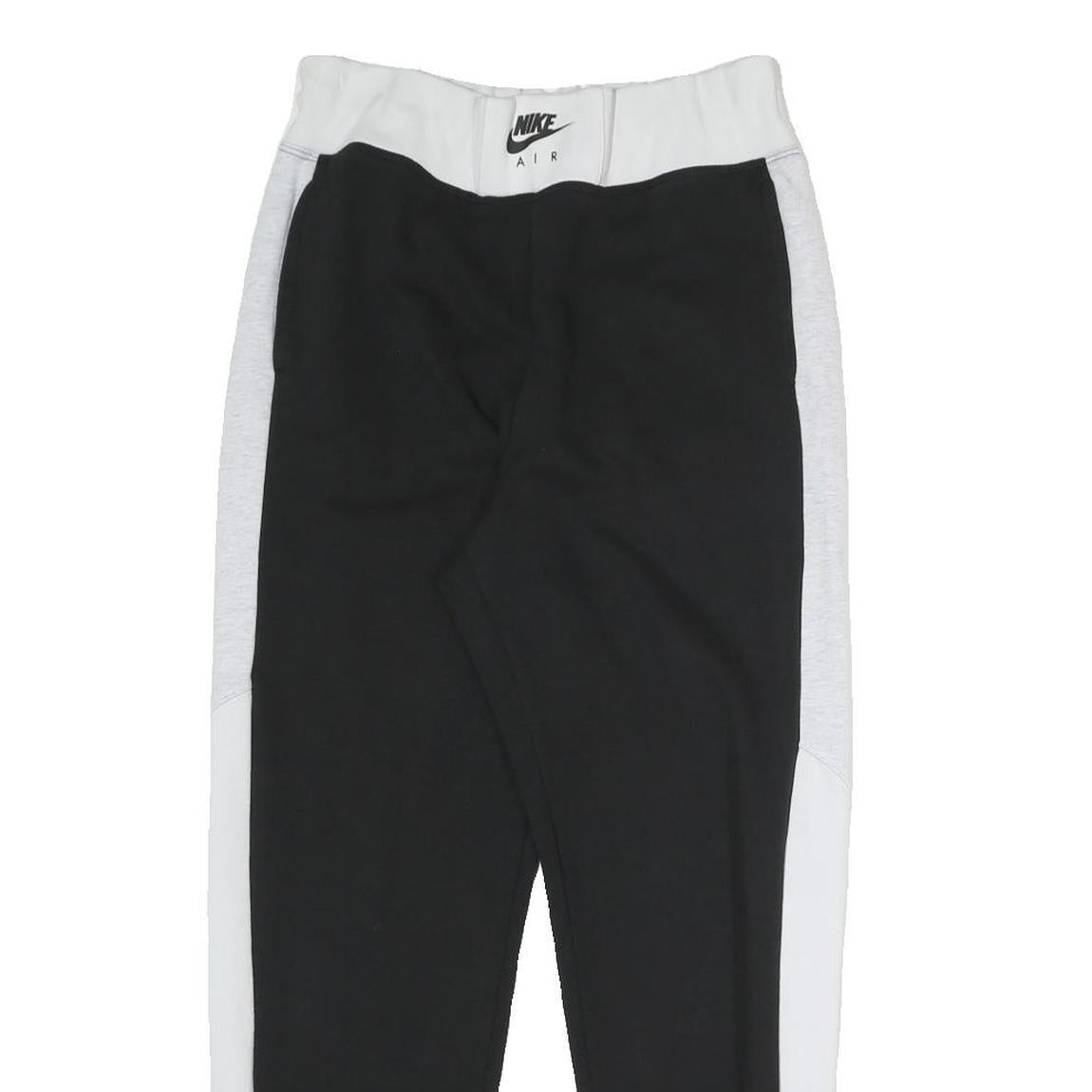 NIKE Womens Joggers Black & White Regular Tapered M W28 L26 Comfortable Cotton