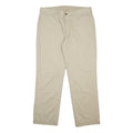 POLO RALPH LAUREN Mens Cotton Beige Regular Straight Trousers W36 L30 Classic