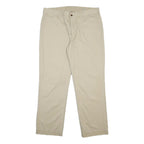 POLO RALPH LAUREN Mens Cotton Beige Regular Straight Trousers W36 L30 Classic