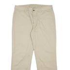 POLO RALPH LAUREN Mens Cotton Beige Regular Straight Trousers W36 L30 Classic