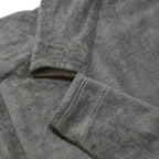 THE NORTH FACE Womens Grey Fleece Pullover Plain Crew Neck Regular L Zip Up