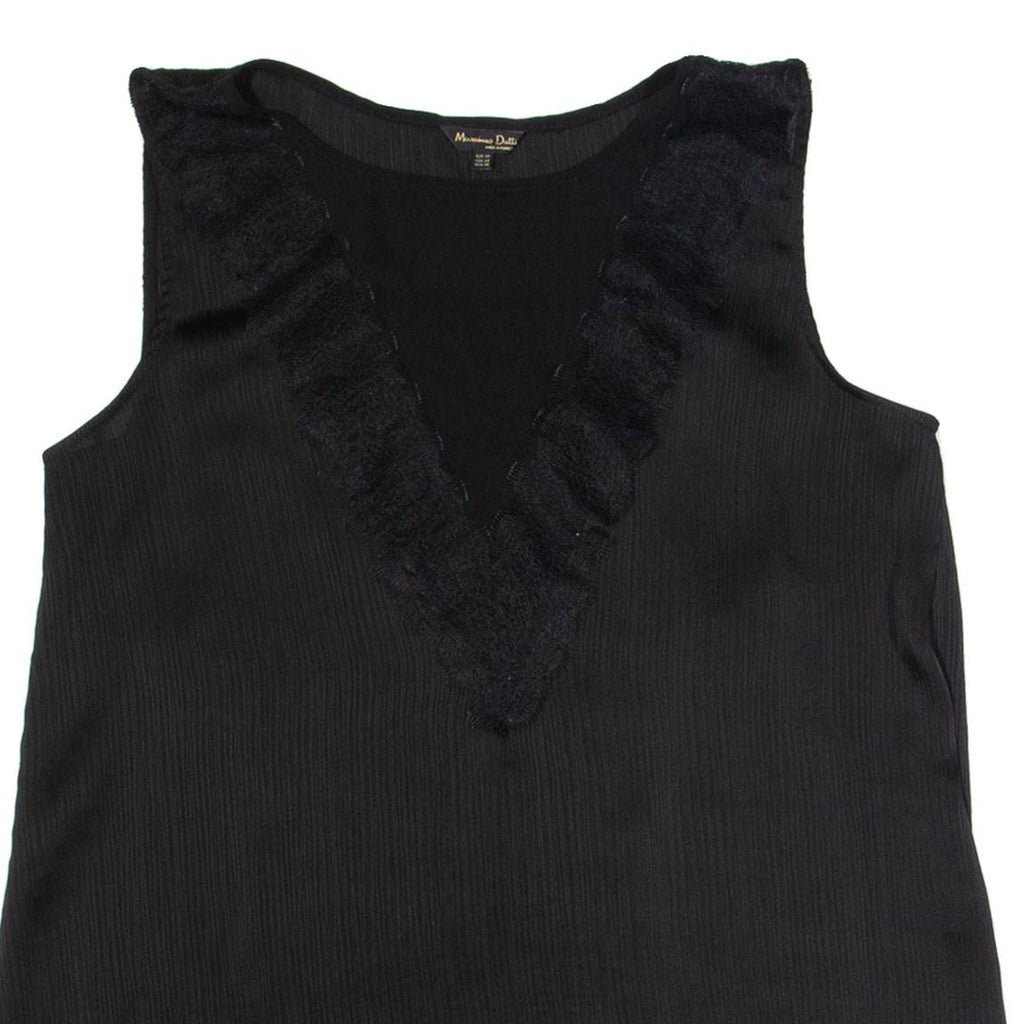 MASSIMO DUTTI Womens Top Black Sleeveless XS