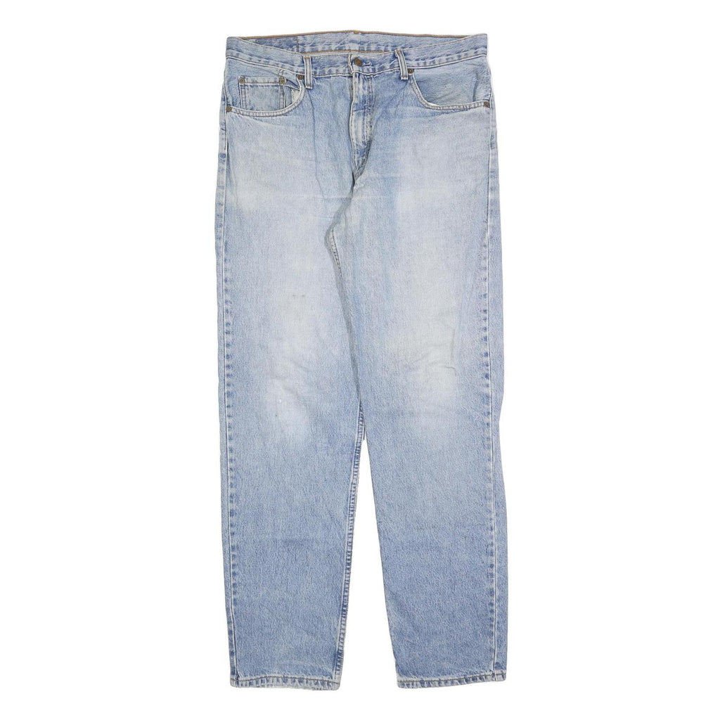 LEVI'S Mens Regular Fit Light Blue Denim Jeans W36 L34 Classic Zip Cotton Blend
