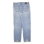 LEVI'S Mens Regular Fit Light Blue Denim Jeans W36 L34 Classic Zip Cotton Blend