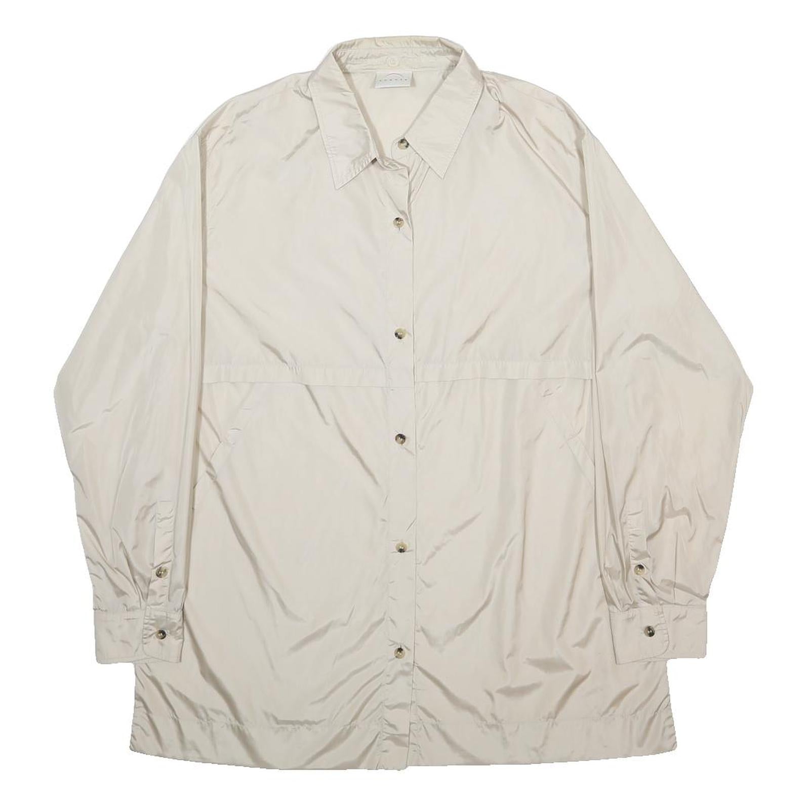 BOGNER Womens Cream Button Jacket XL Polyamide Blend Plain Lightweight Outerwear