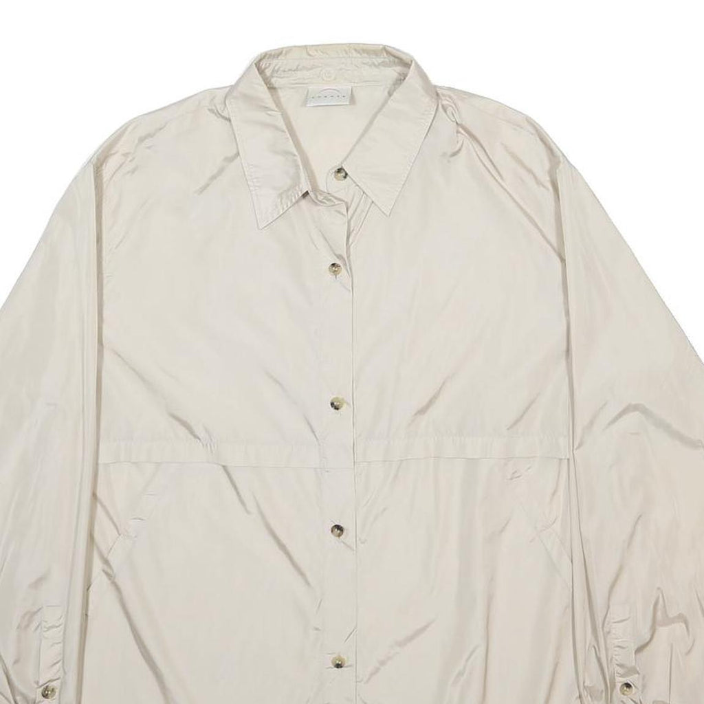 BOGNER Womens Cream Button Jacket XL Polyamide Blend Plain Lightweight Outerwear