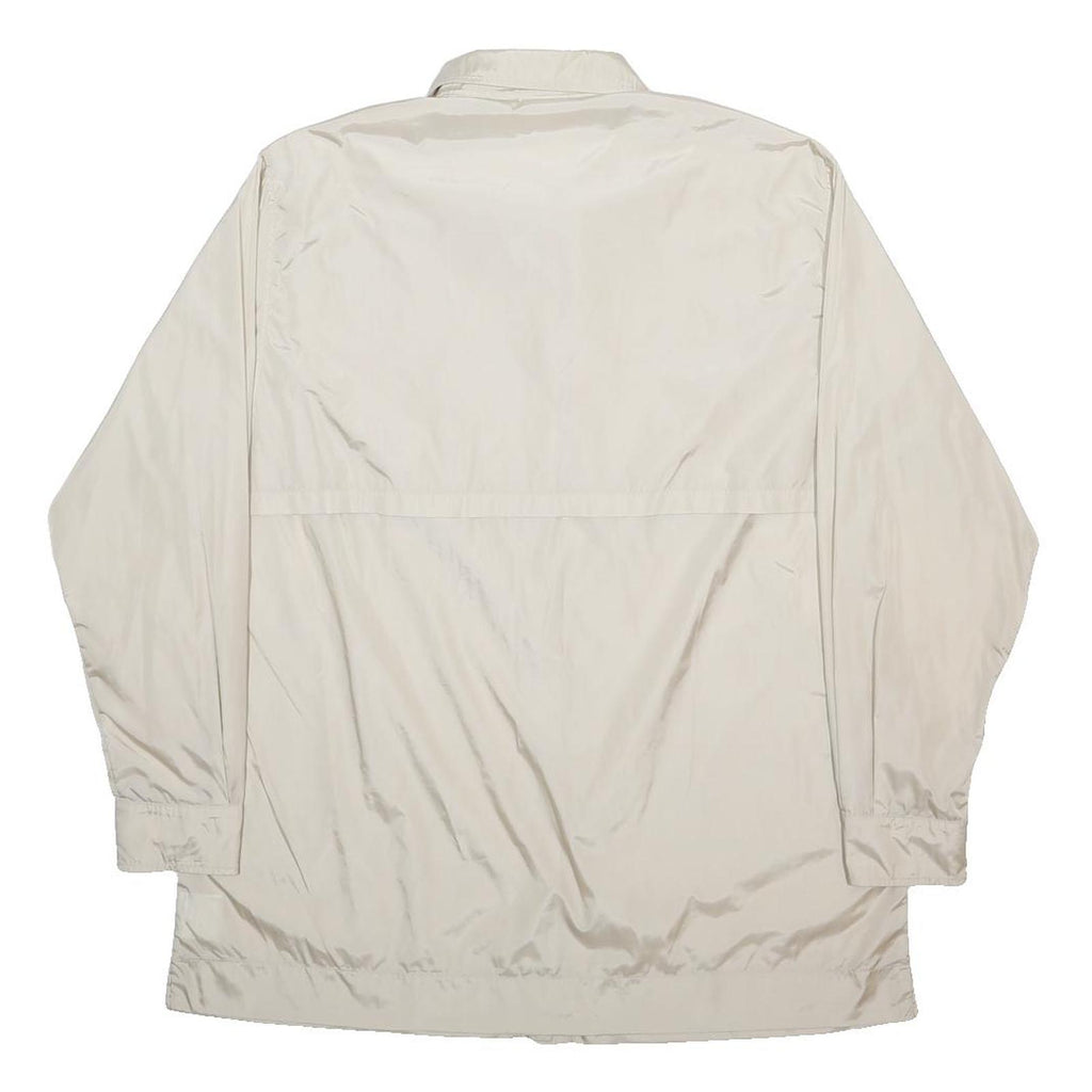 BOGNER Womens Cream Button Jacket XL Polyamide Blend Plain Lightweight Outerwear