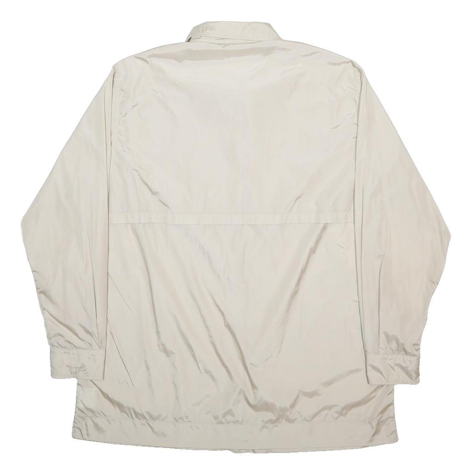 BOGNER Womens Cream Button Jacket XL Polyamide Blend Plain Lightweight Outerwear
