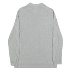 POLO RALPH LAUREN Boys Grey Long Sleeve Plain Cotton Blend Polo Shirt L