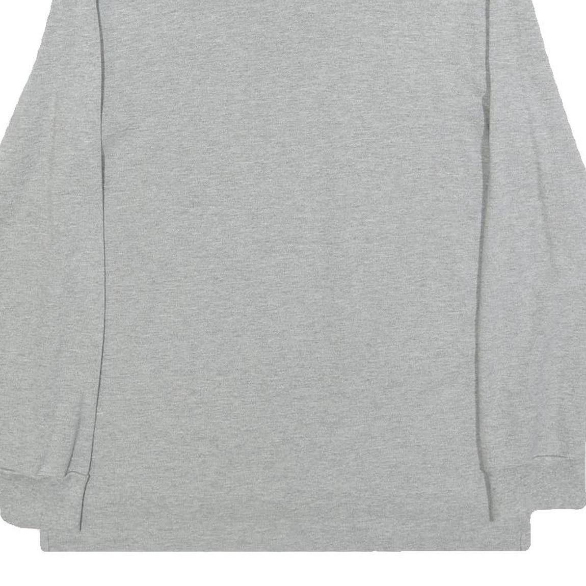 POLO RALPH LAUREN Boys Grey Long Sleeve Plain Cotton Blend Polo Shirt L