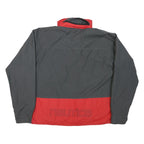 NAUTICA Womens Grey & Red Nylon Zip Jacket M Lightweight Casual