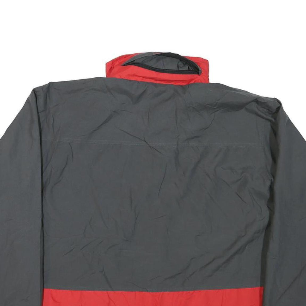 NAUTICA Womens Grey & Red Nylon Zip Jacket M Lightweight Casual