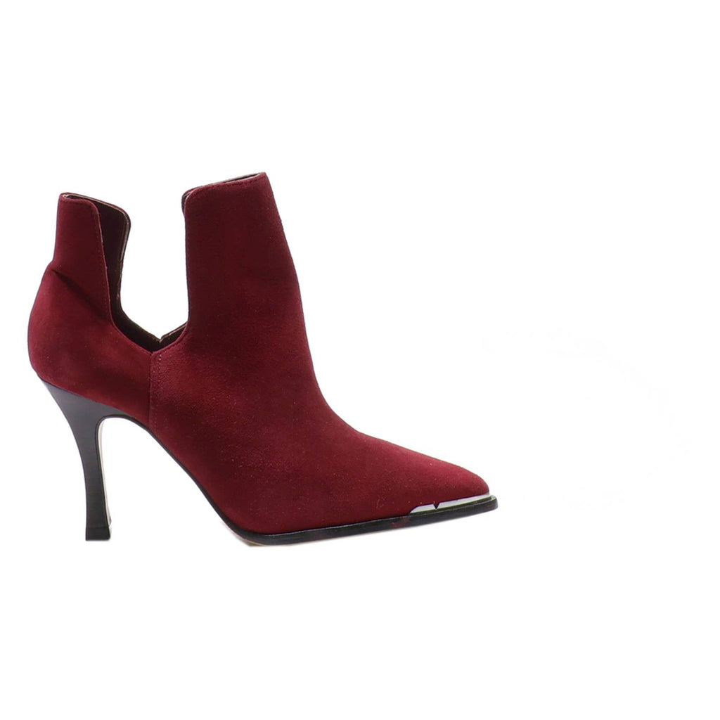 VINCE CAMUTO D’Orsay Heels Maroon Leather Womens UK 5.5