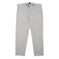 DOCKERS Mens Cotton Blend Beige Regular Fit Straight Trousers W36 L27 Classic