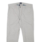 DOCKERS Mens Cotton Blend Beige Regular Fit Straight Trousers W36 L27 Classic