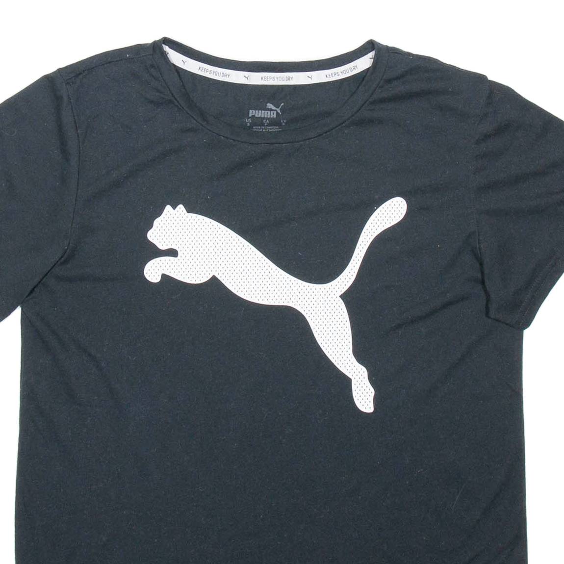 PUMA Womens T-Shirt Black S