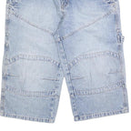 IDENTIC Mens Denim Blue Casual Shorts M W32 Cotton Blend Workwear