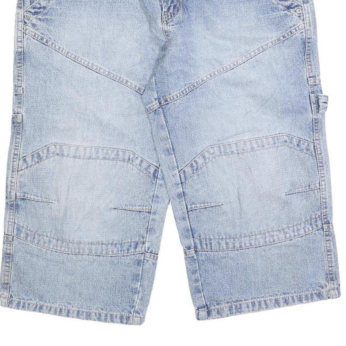 IDENTIC Mens Denim Blue Casual Shorts M W32 Cotton Blend Workwear