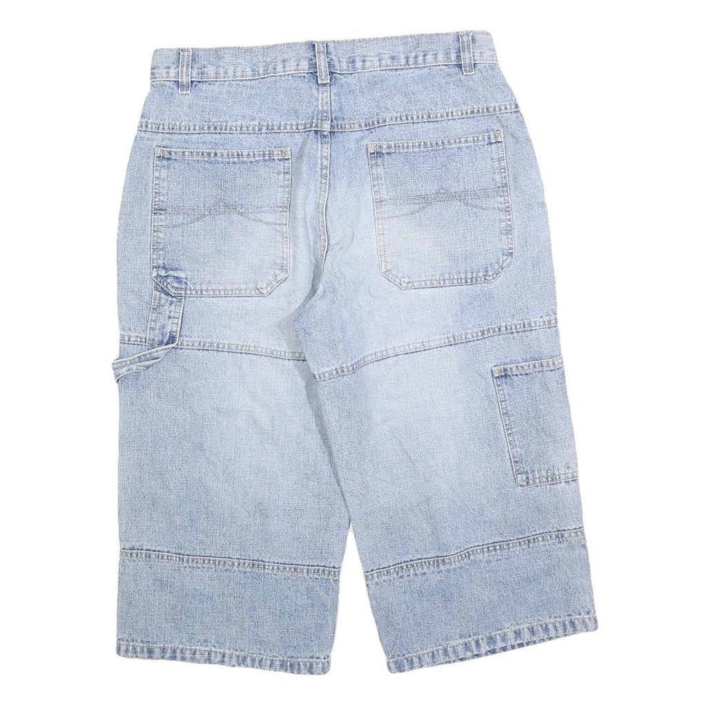 IDENTIC Mens Denim Blue Casual Shorts M W32 Cotton Blend Workwear