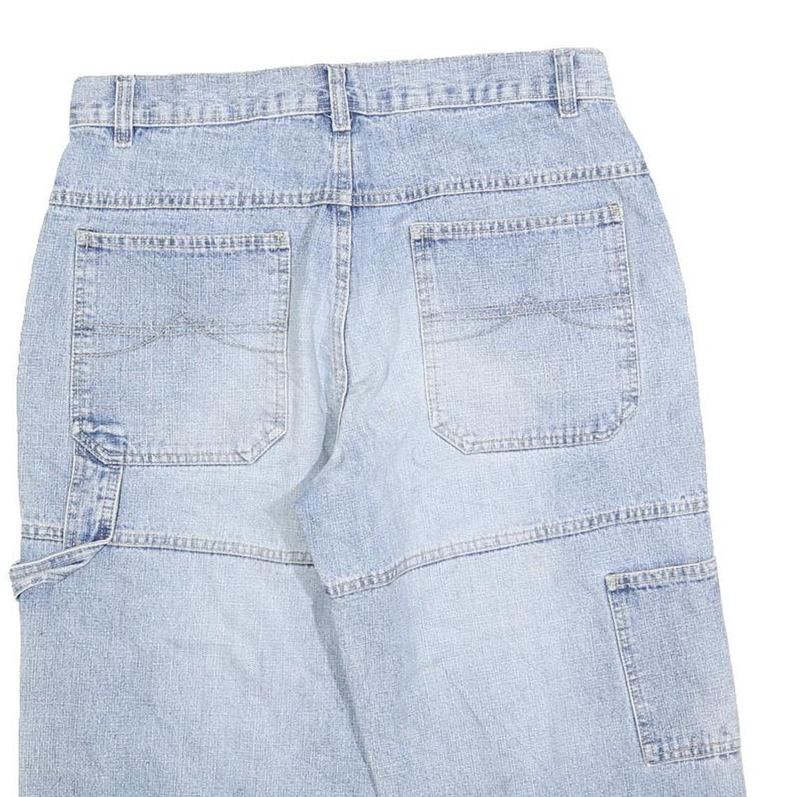 IDENTIC Mens Denim Blue Casual Shorts M W32 Cotton Blend Workwear