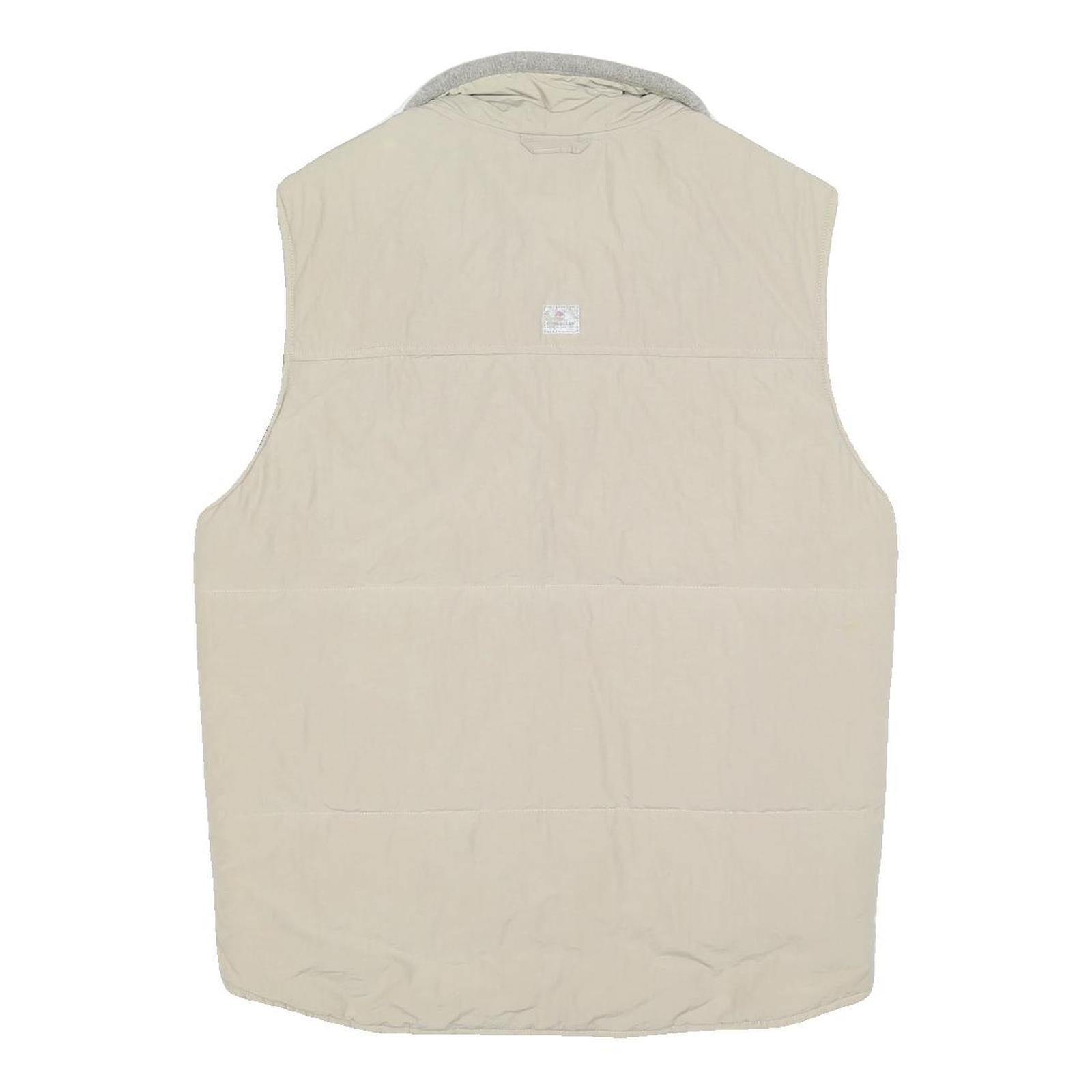 TIMBERLAND Boys Beige Fleece Lined Zip Up Jacket 16Y Polyester Outdoor Vest