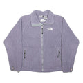 THE NORTH FACE Womens Purple Zip Jacket S Polyester Plain Outdoor Casual Warm