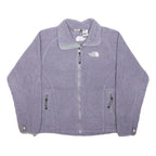 THE NORTH FACE Womens Purple Zip Jacket S Polyester Plain Outdoor Casual Warm