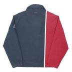 NAUTICA Mens Red & Blue Zip Jacket L Cotton Blend Colourblock Casual