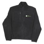 TIMBERLAND Womens Black Outdoor Jacket L Polyester Woven Plain Zip Long Sleeve