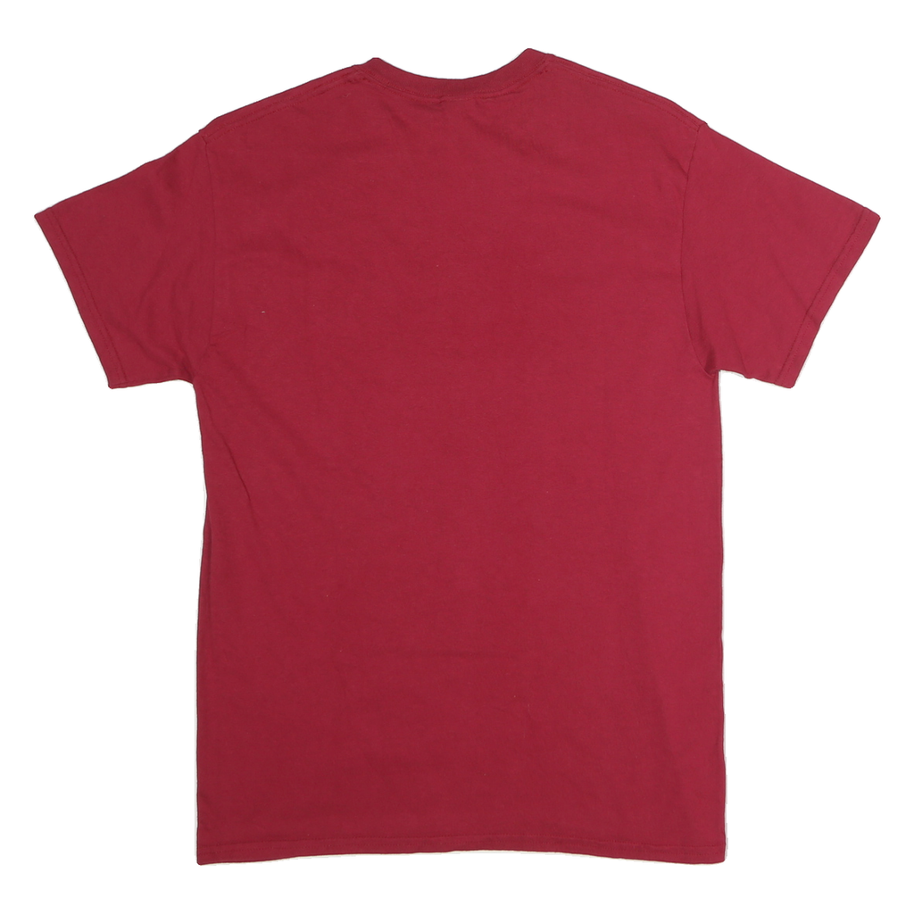 GILDAN Womens Red Encina Preparatory Bulldogs Graphic T-Shirt M Short Sleeve