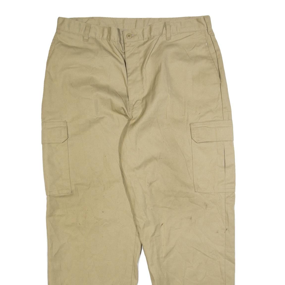 DICKIES Cargo Mens Trousers Beige Regular Straight W38 L32