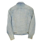LEE Mens Blue Denim Jacket S Cotton Blended Button Closure Classic Fit