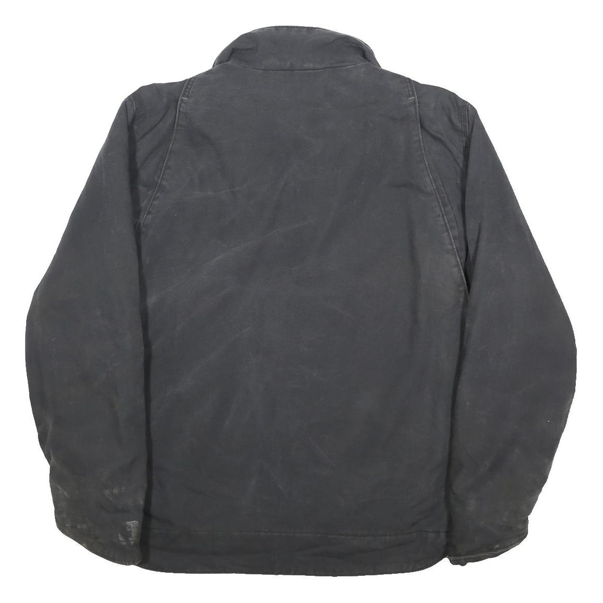 CARHARTT Mens Black Cotton Blend Jacket M Workwear Zip Front Classic Fit Durable