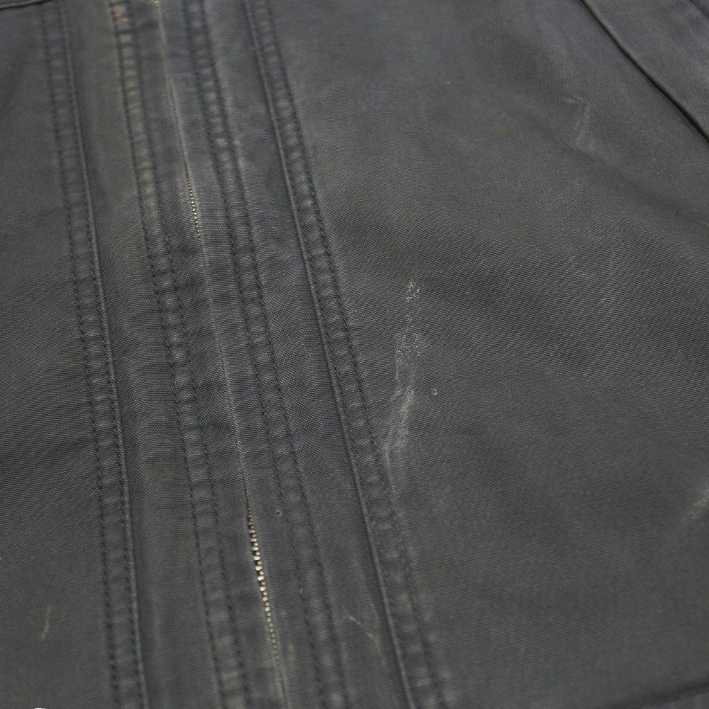 CARHARTT Mens Black Cotton Blend Jacket M Workwear Zip Front Classic Fit Durable