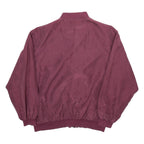Mens Bomber Jacket Maroon L