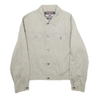 ANGELO LITRICO Mens Cream Cotton Button Jacket L Basic Series Casual Lightweight