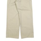 DICKIES Mens Cotton Blend Beige Relaxed Straight Trousers W32 L30 Workwear