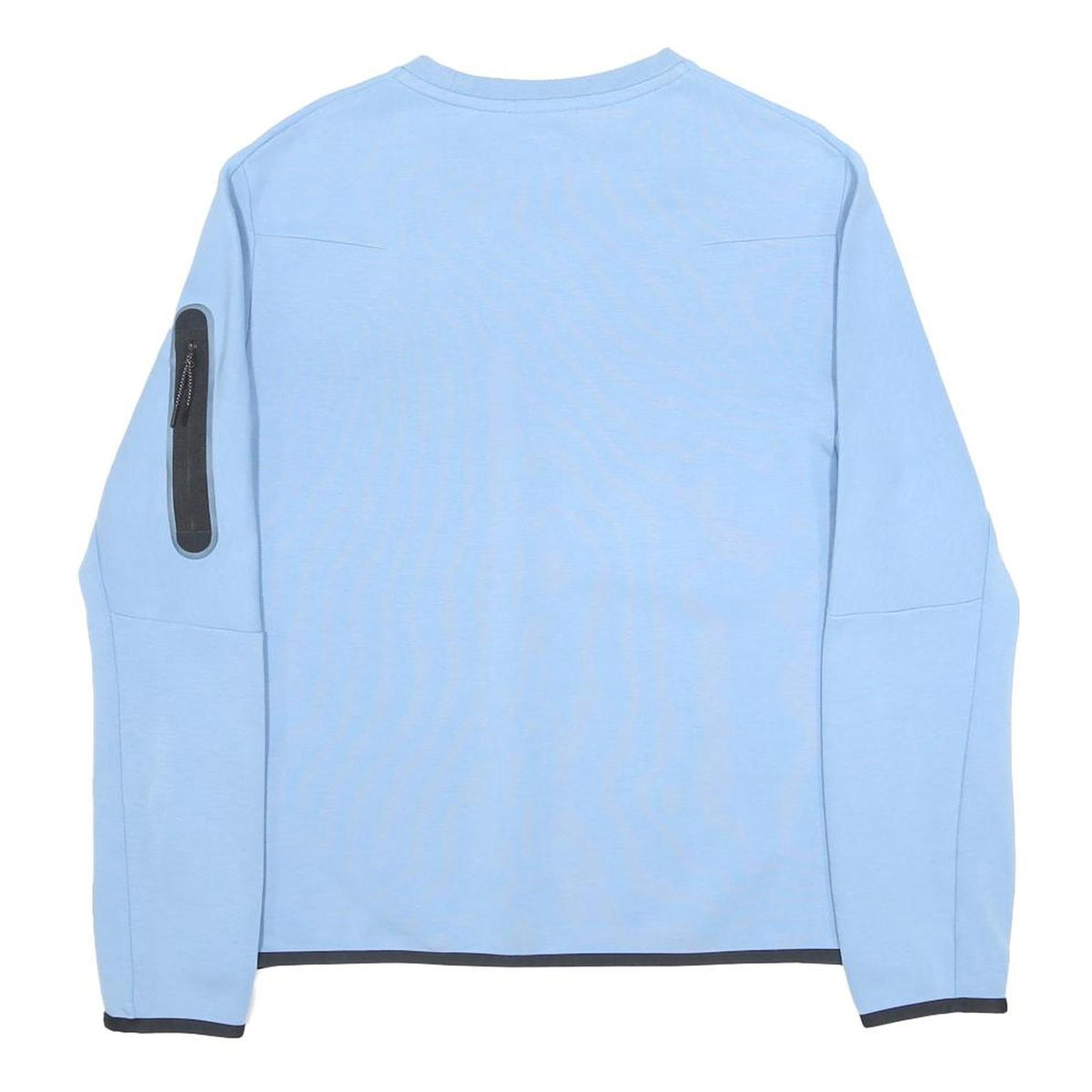 NIKE Mens Blue Crew Neck M Cotton Blend Sweatshirt Lightweight Pullover