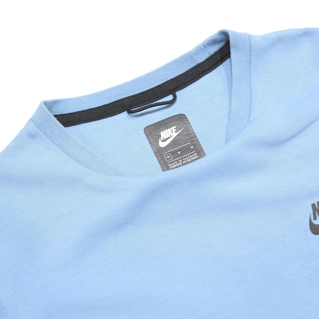 NIKE Mens Blue Crew Neck M Cotton Blend Sweatshirt Lightweight Pullover