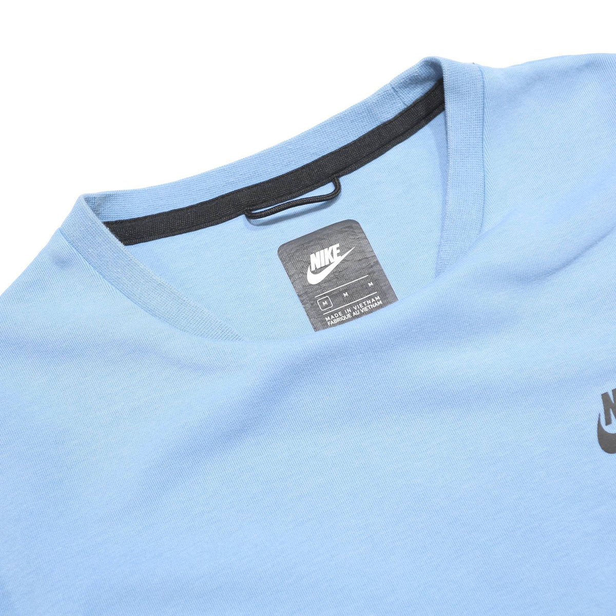 NIKE Mens Blue Crew Neck M Cotton Blend Sweatshirt Lightweight Pullover