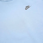NIKE Mens Blue Crew Neck M Cotton Blend Sweatshirt Lightweight Pullover