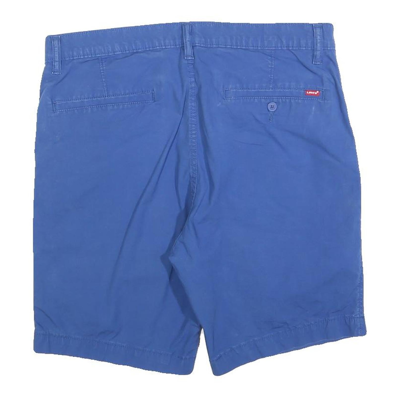LEVI'S Mens Shorts Blue Casual Regular L W36 Comfortable Cotton Blend