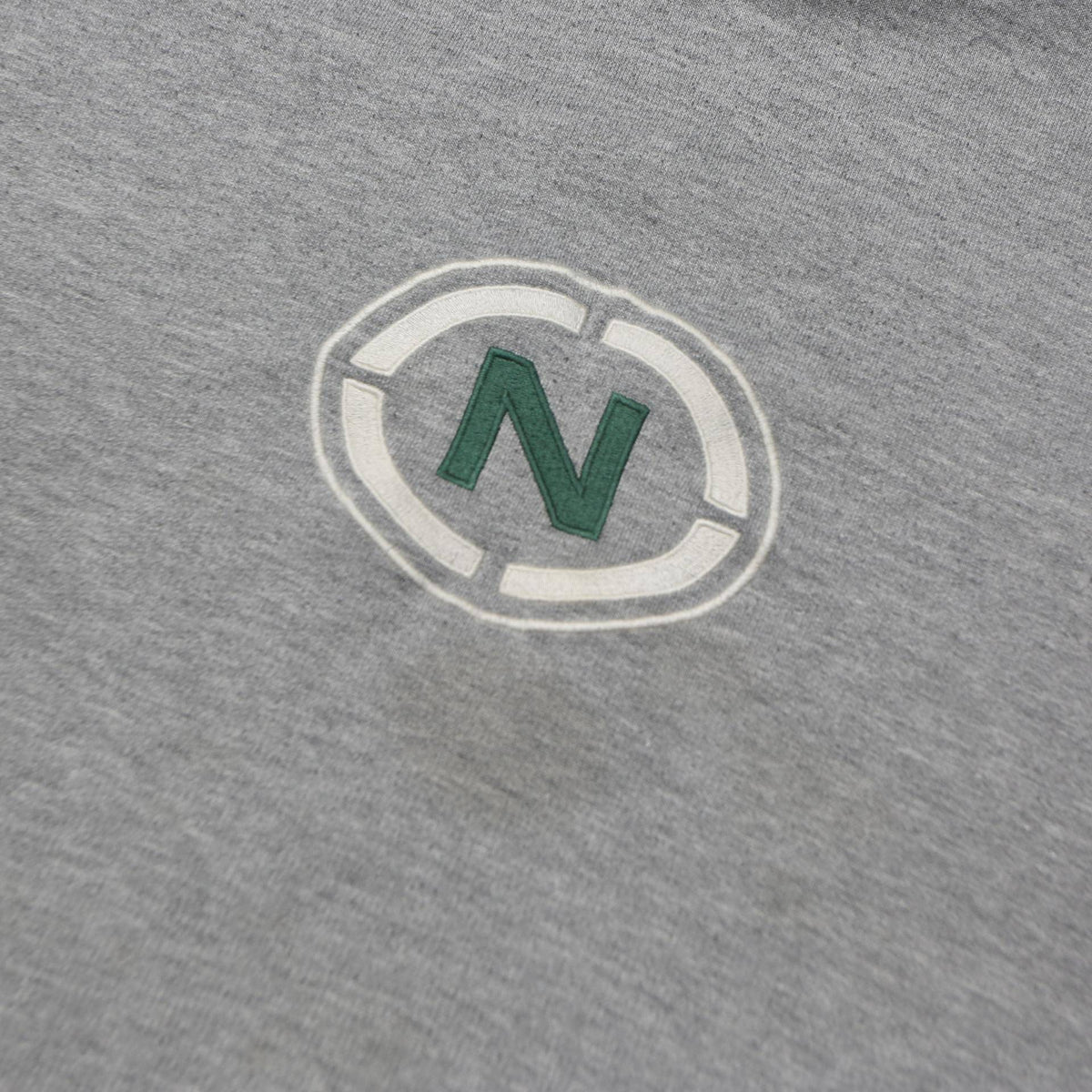 NAUTICA Mens Grey Cotton Blend Polo Shirt L Logo Embroidery Casual Wear