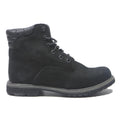 TIMBERLAND Womens Classic Lace-Up Black Leather Boots UK 5 Rugged Outdoor